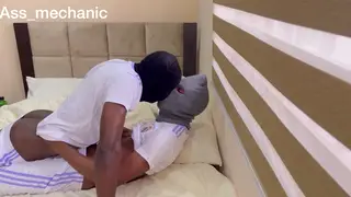 Ebony Footballers Swap the Pitch for Bareback Bedroom Action