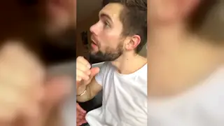Amateur Guy Delivers Sloppy Blowjob Ending in Facial