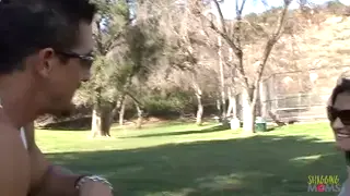 Brunette MILF Delivers Deep Throat Before Facial