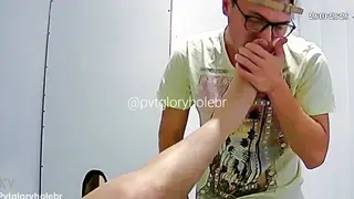 Married Stranger Visits Gloryhole for Anonymous Blowjob