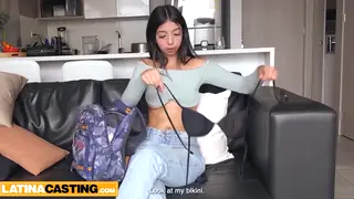 Latina Amateur Gets Rimming and Hard Anal in Fake Casting