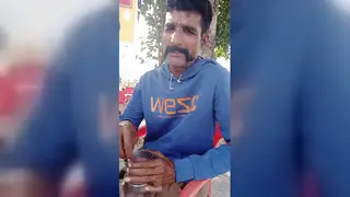Hairy Indian Bear Enjoys Massage and Oral from Older Daddy