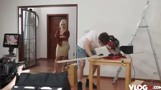 Blonde Casting Star Gives Oral Before Deep Anal