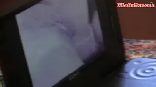 Latino Stud Strokes His Big Cock to a Hot Finish