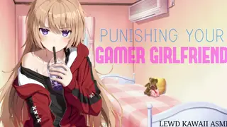 Blonde Gamer Girl Spanked Hard in POV Roleplay