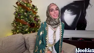 Curvy Wife in Hijab Cheats on Husband During Holiday POV