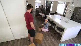 Petite Asian Neighbor Takes Deep Throat and Hard Ride