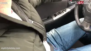 Blonde European Gets Anal in a Car with a Driver