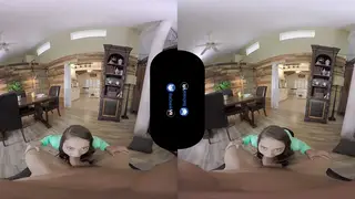 Brunette Rides Hard in a VR POV Doggystyle Session