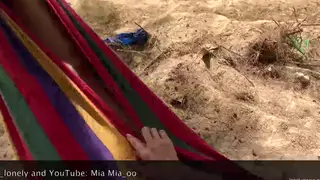 Asian Beauty Enjoys Outdoor Passion on the Beach