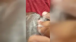 Curvy BBW Squirts Hard While Masturbating With Oil