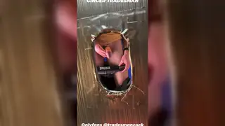 Redheaded Bear Takes Three Loads at Gloryhole