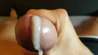 POV Camera Catches Intense Close-Up Cumshot
