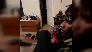 Ebony Hunk Strokes His Massive Cock to Release