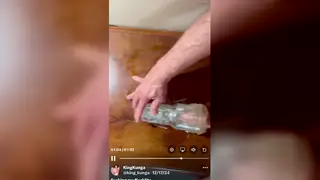 Hairy Daddy Works Fleshlight with Slow Precision