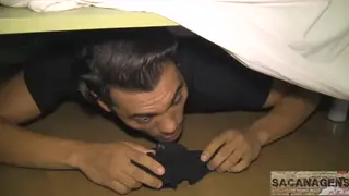 Muscular Guy Gets Blowjob and Handjob in Bathroom