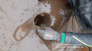Mature European Fetishist Enjoys Outdoor Pissing in Boots