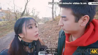 Petite Japanese Tourist Cheats on Boyfriend in POV Cuckold Scene