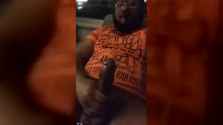 Black Stud Strokes His Massive Cock to Explosive Climax