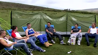European Mates Share Outdoor Circle Jerk Session