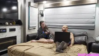Curvy Wife Loses Virginity to Stepbrother in Taboo Roleplay