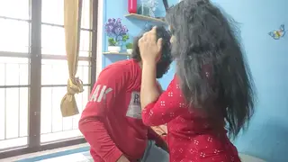 Indian Couple Explores Bondage and Blowjob Play