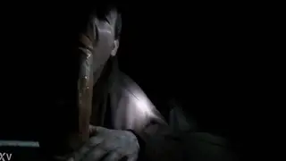 Femboy Deepthroats a Dildo While Kneeling
