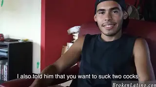 Hairy Latino Studs Swap Blowjobs Before a Bareback Fuck