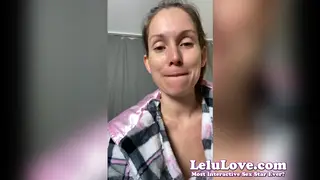 Busty Brunette MILF Explores Her Creamy Pussy for the First Time