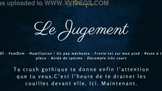 French Goth Girlfriend Commands Your Pleasure in JOI