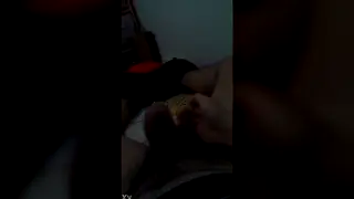 Solo Guy Strokes His Cock in a Quick Handjob Clip