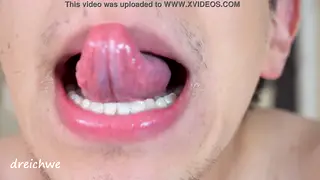 Latino Stud Shows Off Deep Throat Skills Up Close