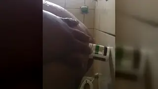Solo Guy Shoots Cum Into Glass During Anal Play
