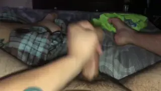 Amateur Solo Session Ends with Thick Cumshot Release