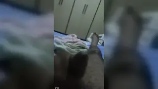 Hairy Cosplayer Gives Slow Handjob in Furry Paw