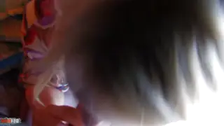 Blonde Voluptuous Woman Gives Deep POV Blowjob