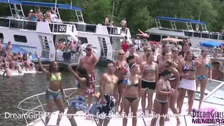Party Trio Flashes and Pisses on Lake Dock
