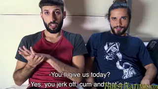 Latin Stud Delivers POV Blowjob and Handjob Finish