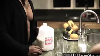 Woman in Sheer Lingerie Takes a BBC Creampie for Her Father-in-Law