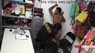Uniformed Officer Barebacks Detained Man Roughly