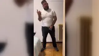 Hairy Latino Daddy Strokes Thick Cock Outdoors to Explosive Climax