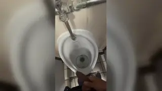Hairy Bear Takes a Raw Ride in a Public Restroom