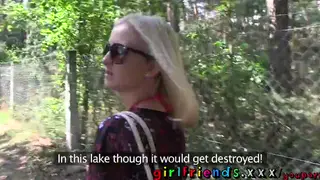 Lesbian Lovers Share Oral Bliss in Public Hideout