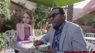 Interracial Threesome Ends With Double Penetration