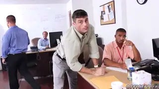 Three Students Share Blowjobs and Anal at a Desk