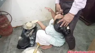 Indian Stepmom Tries Doggystyle in the Kitchen