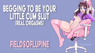 Amateur Begs for Cum While Pleasuring Herself