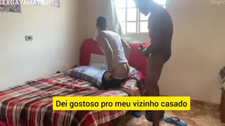 Mature Black Stud Barebacks a Latino Bottom