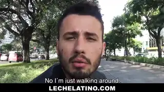 Latino Twink Takes Bareback Raw Until Facial