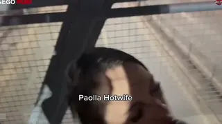 Wife Takes a BBC Outdoors While Her Cuckold Husband Watches